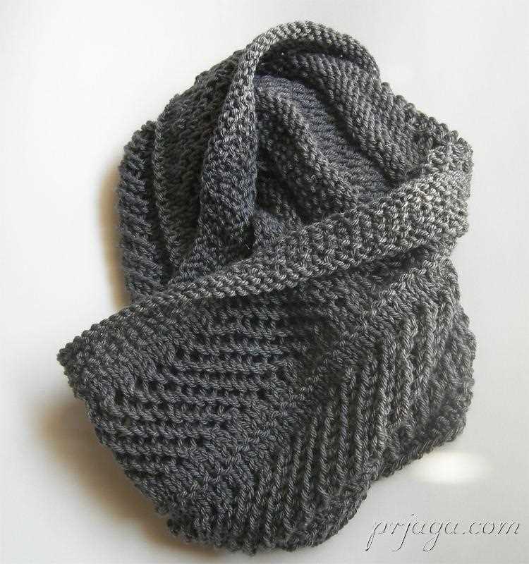 Loom knit snood pattern