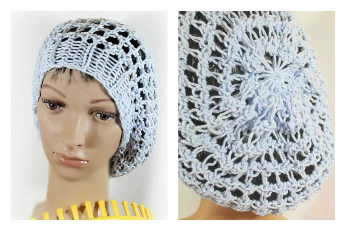 Loom knit snood pattern