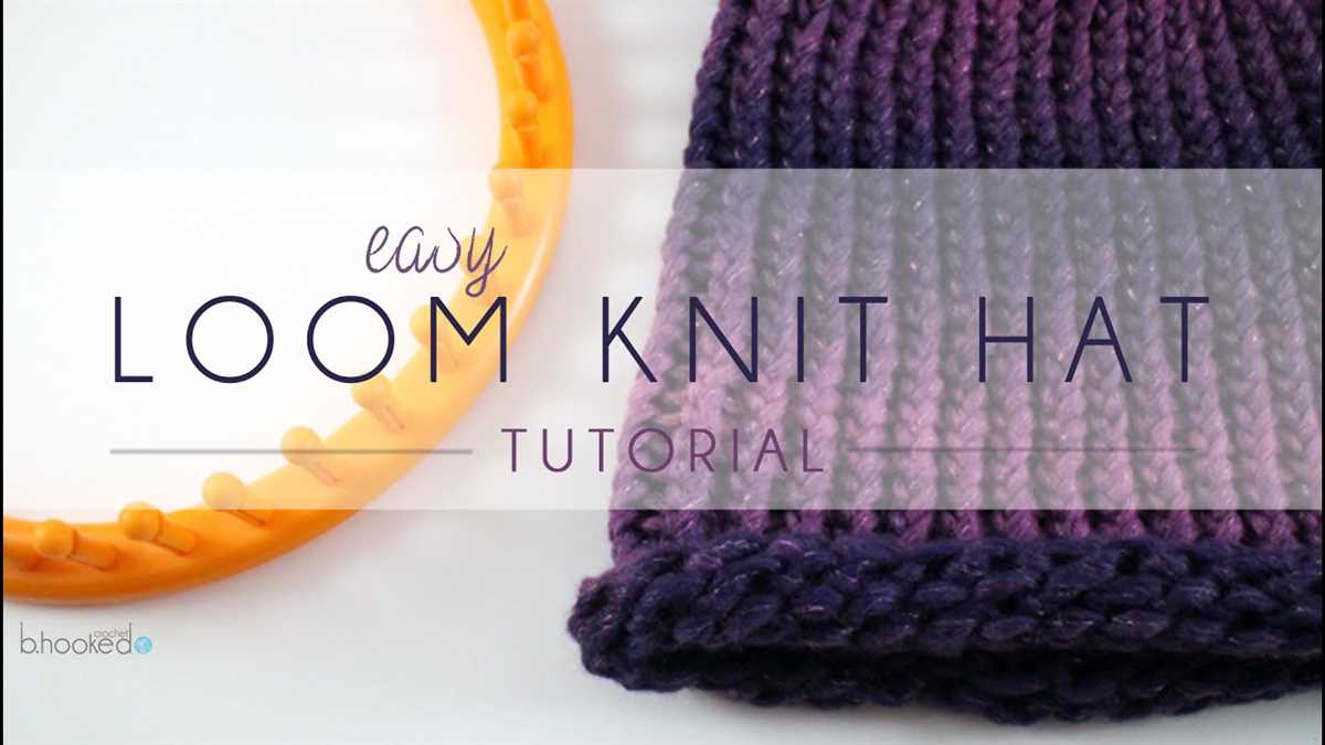 Easy Hat Patterns to Get You Started with Loom Knitting Loom knitting hat patterns for beginners