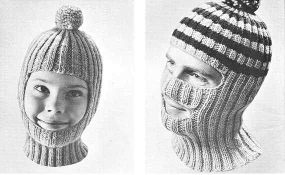 Loom knit balaclava pattern