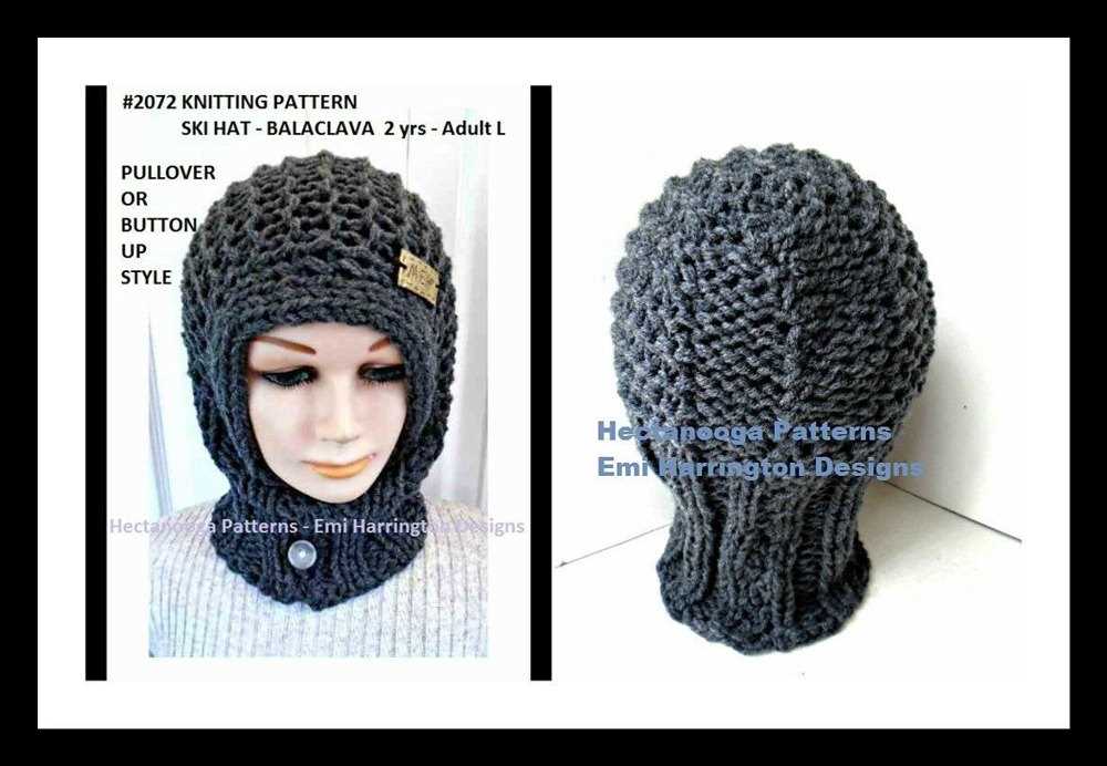Loom knit balaclava pattern