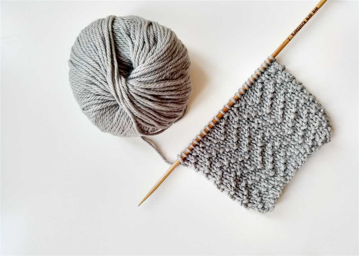 Loom knit chevron pattern