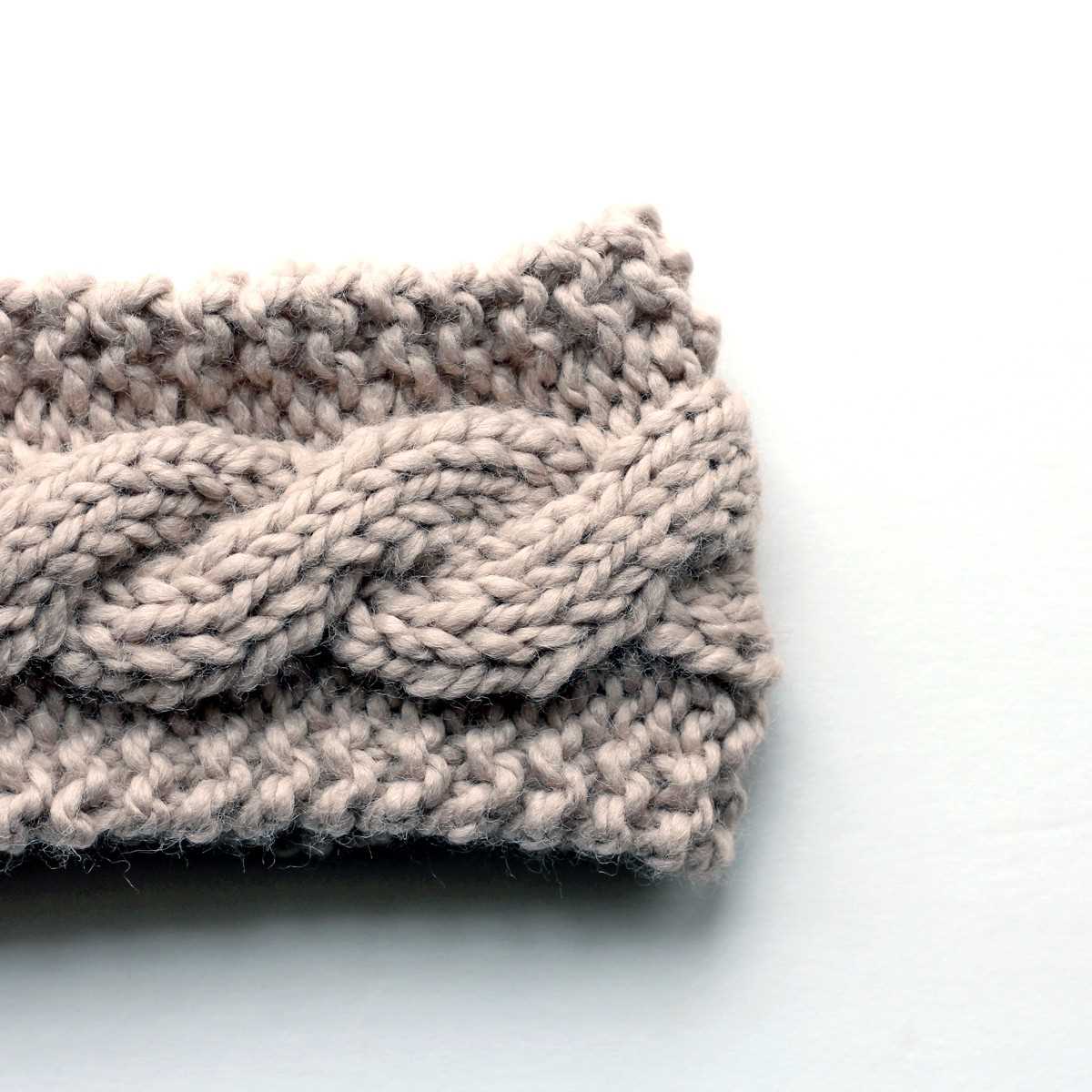 Loom knit headband pattern