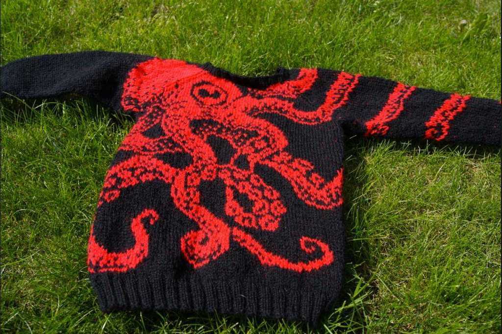 Loom knit octopus pattern