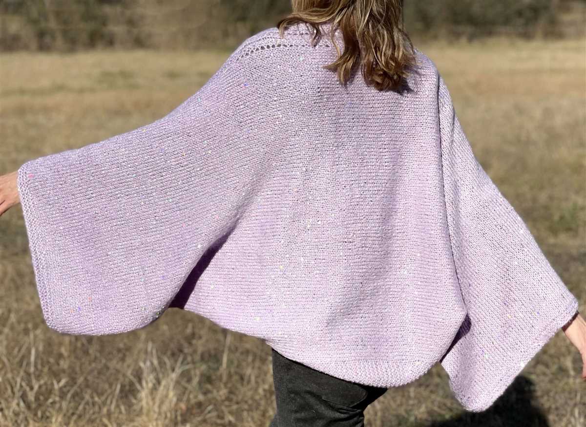 Loom knit poncho pattern free