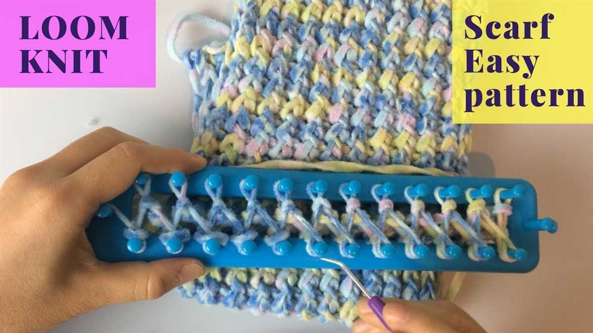 Loom knit scarf patterns