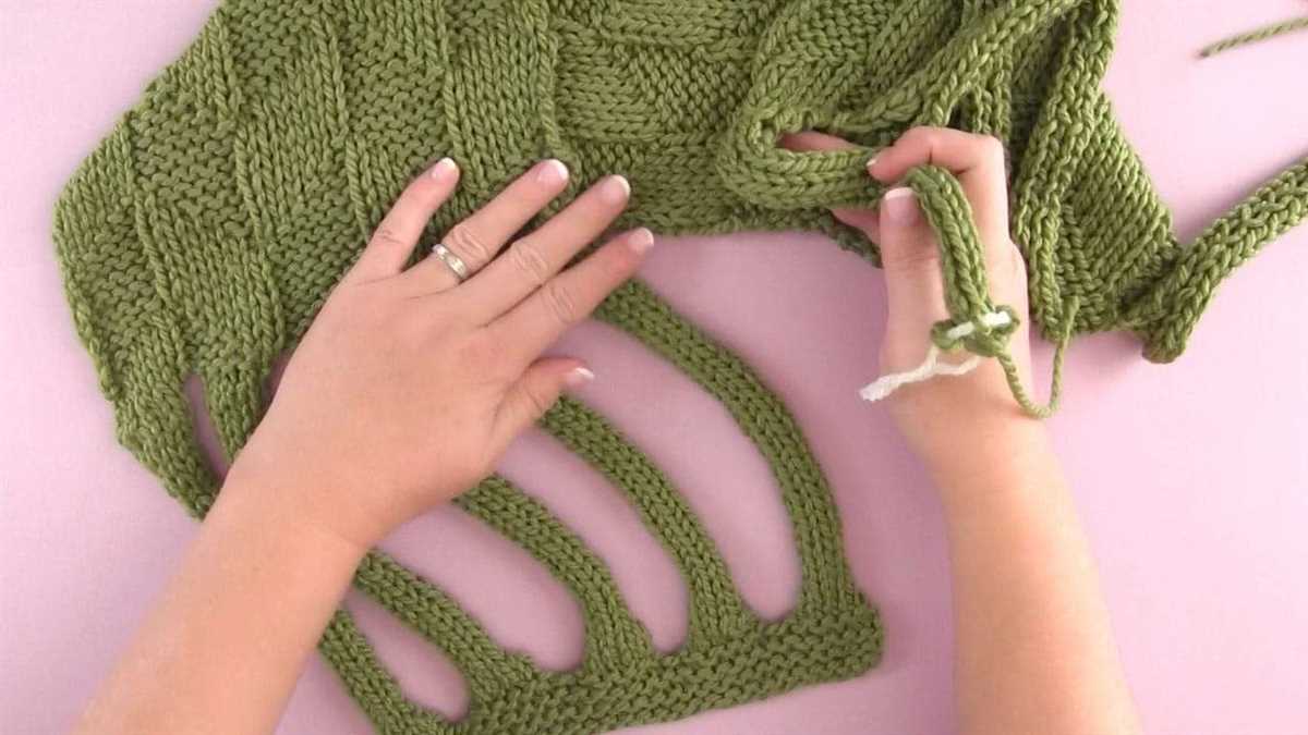 Loop scarf pattern knit