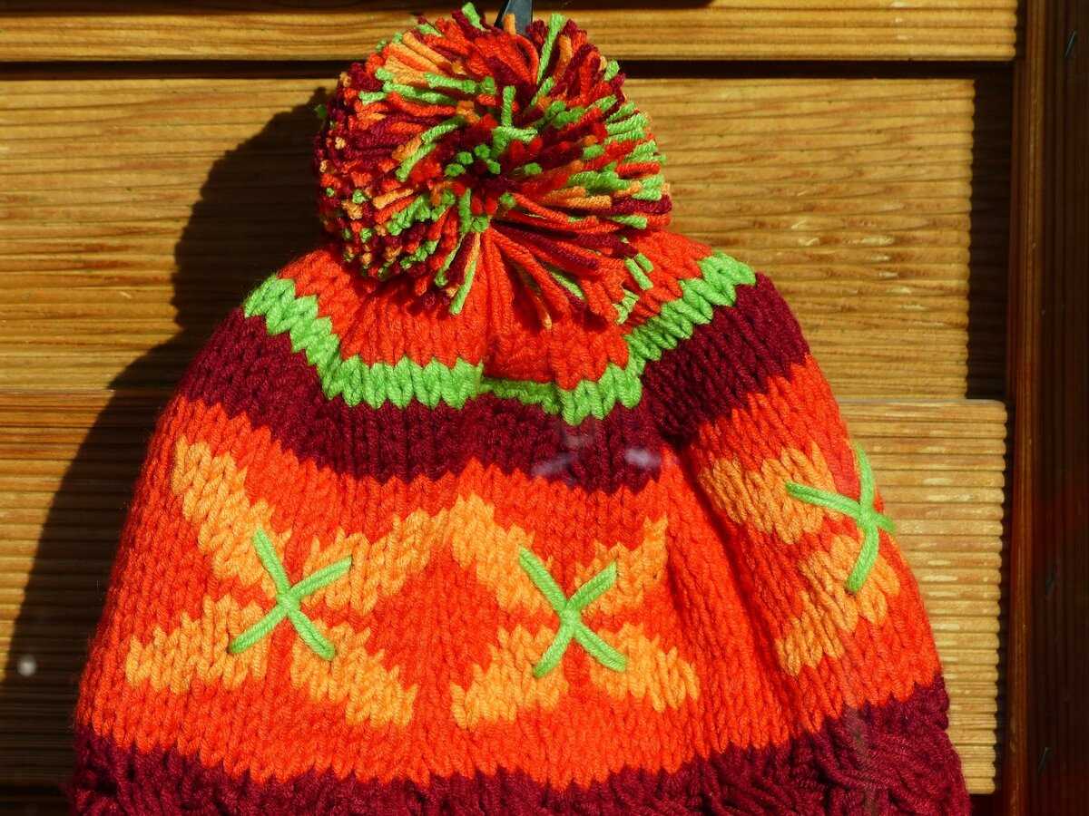 Machine knit beanie pattern