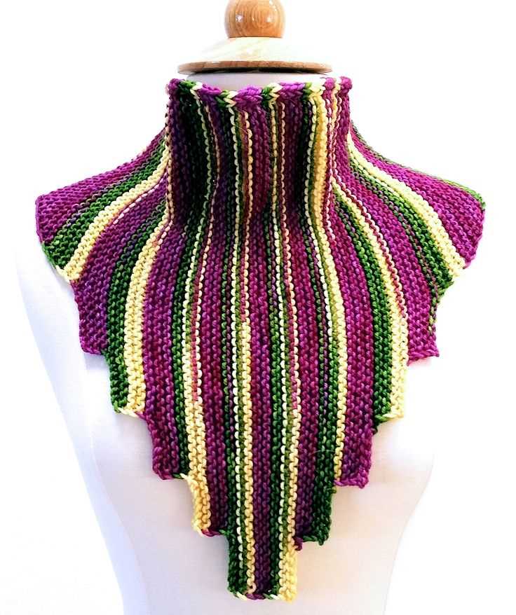 Machine knit cowl pattern