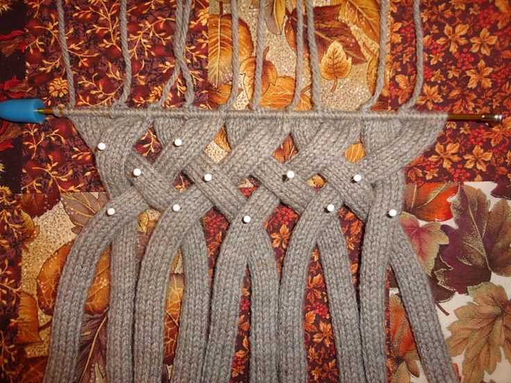 Machine knit cowl pattern