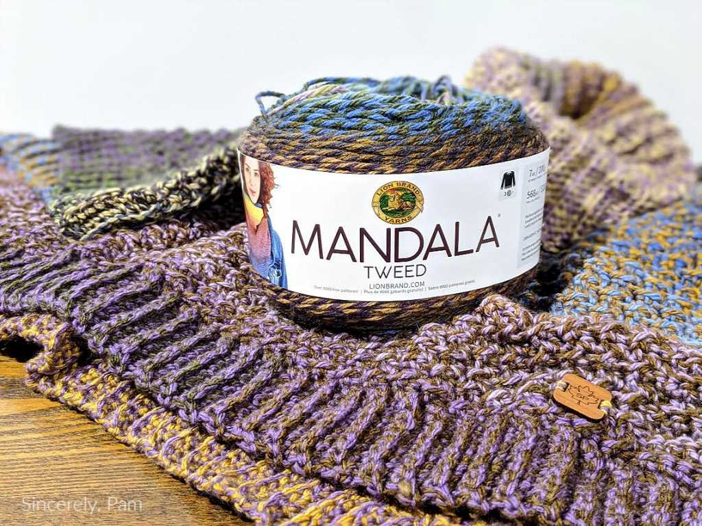 Mandala tweed stripes knit patterns