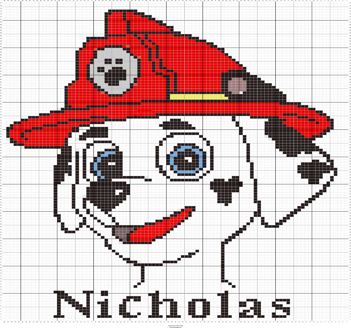 Marshall paw patrol knitting pattern
