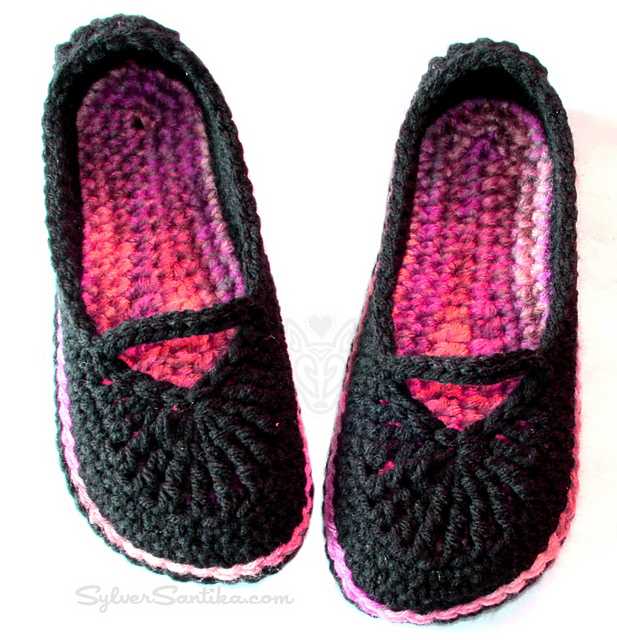 Mary jane slippers knitting pattern