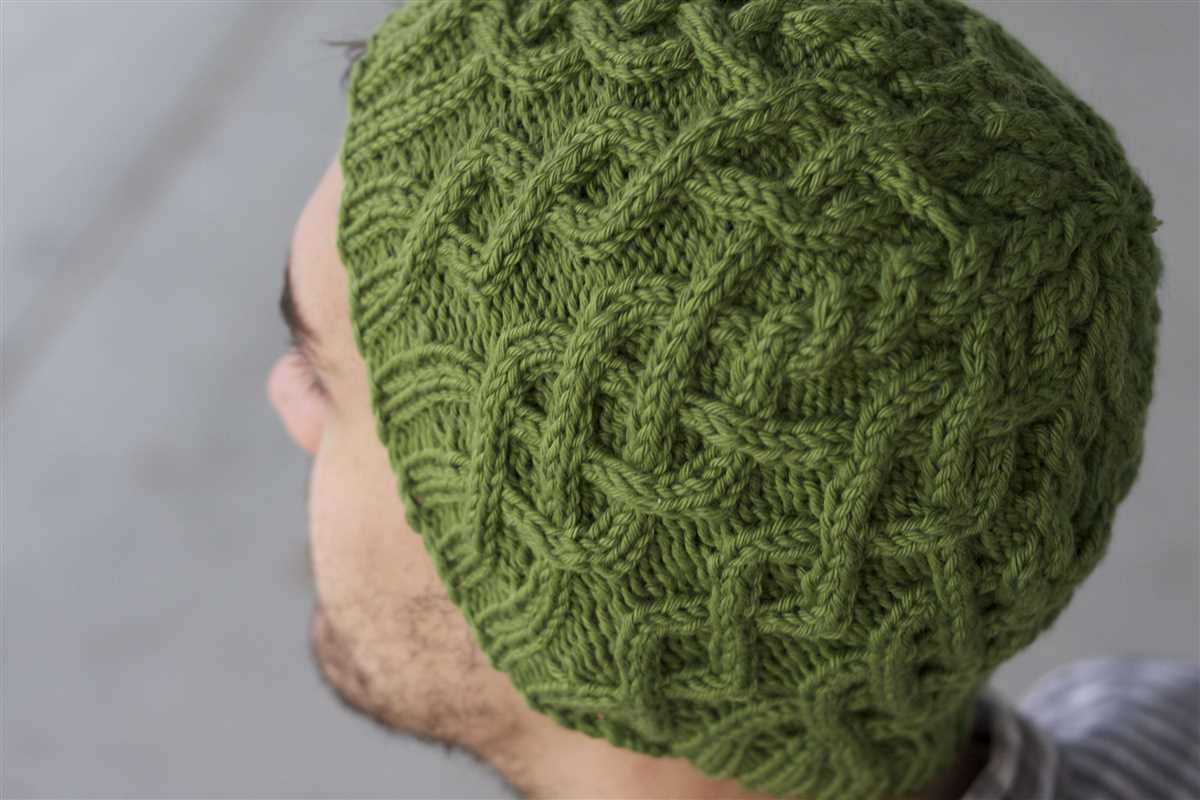 Men's knit hat pattern super bulky yarn