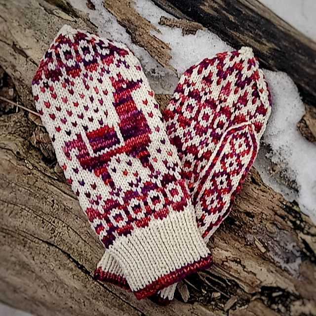 Men's mittens knitting pattern