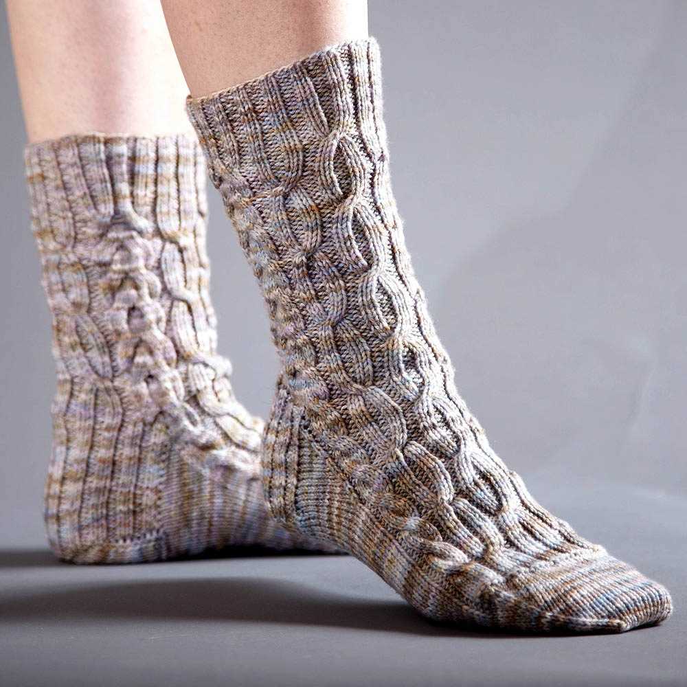 Men's sock pattern knitting
