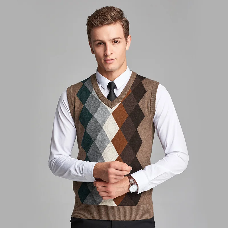 Men's v neck vest knitting pattern