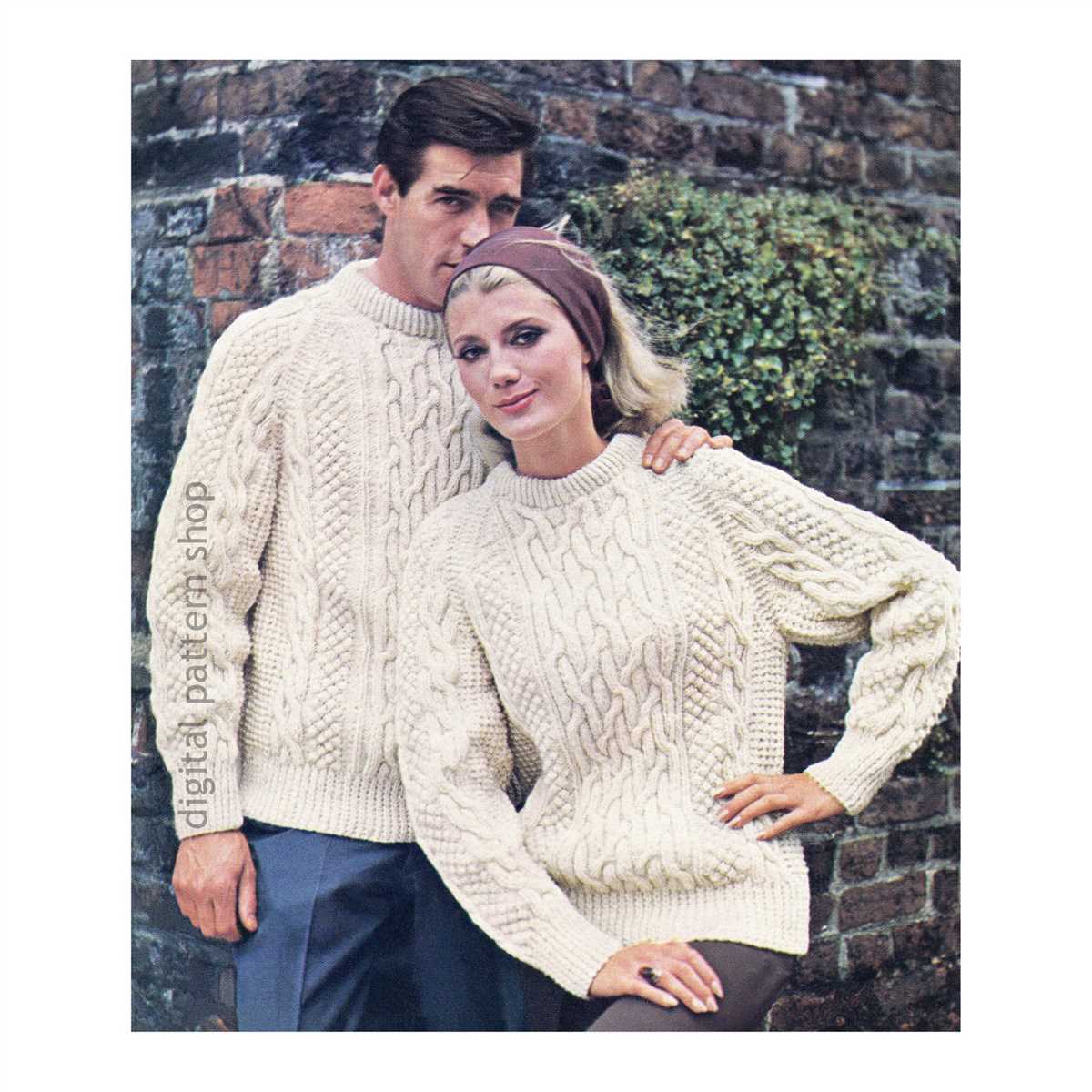 Mens aran sweater knitting patterns free