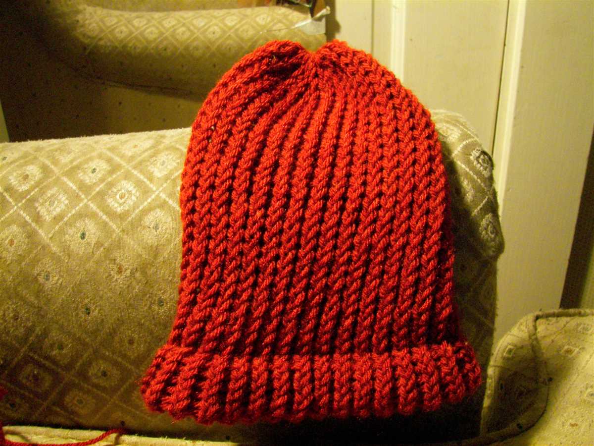 Mens loom knit hat pattern
