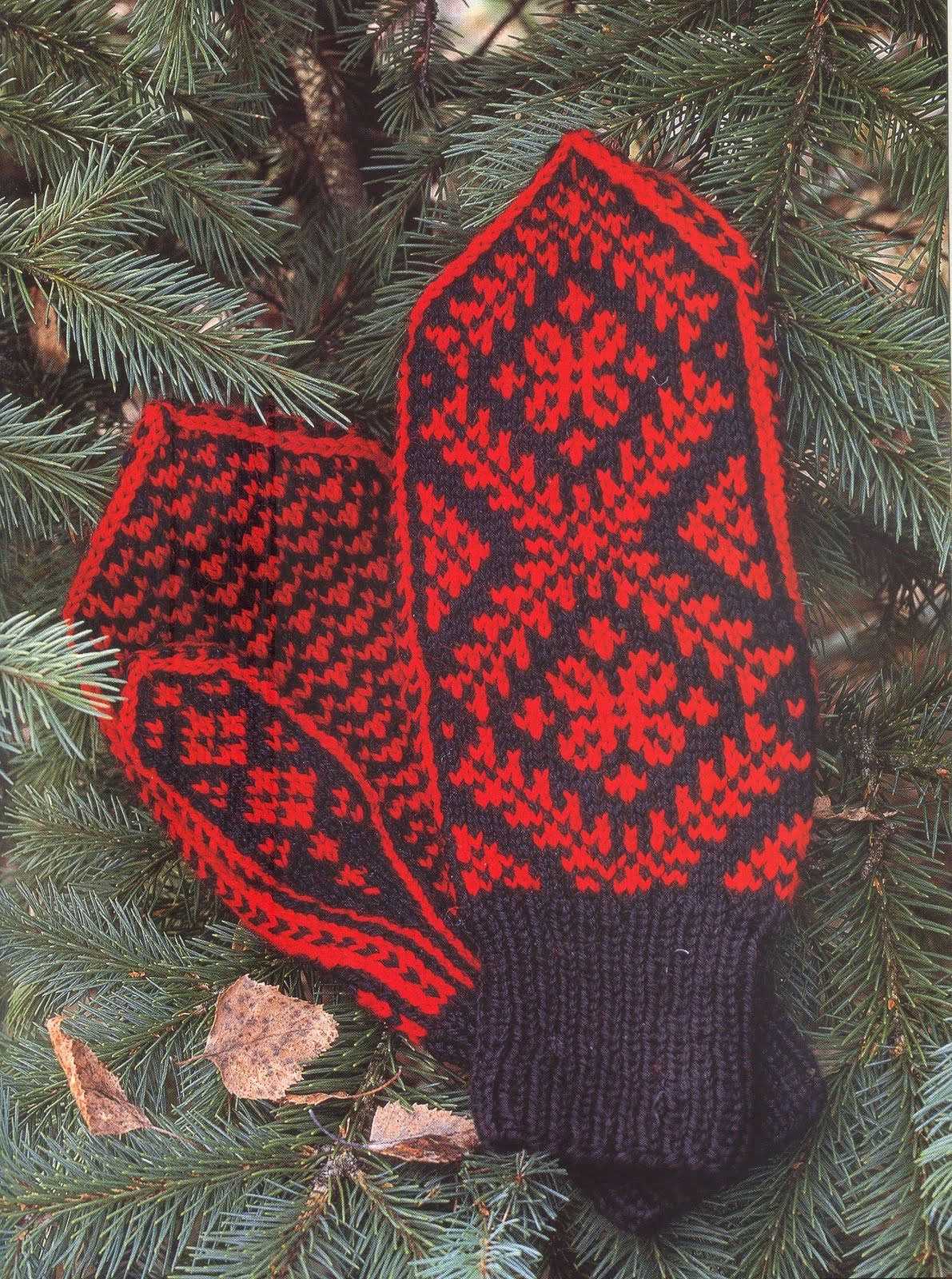 Mens mittens knitting pattern