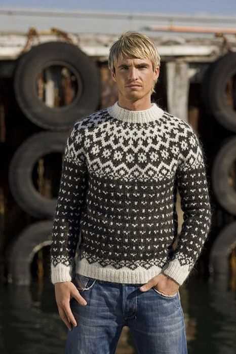 Mens nordic sweater knitting pattern