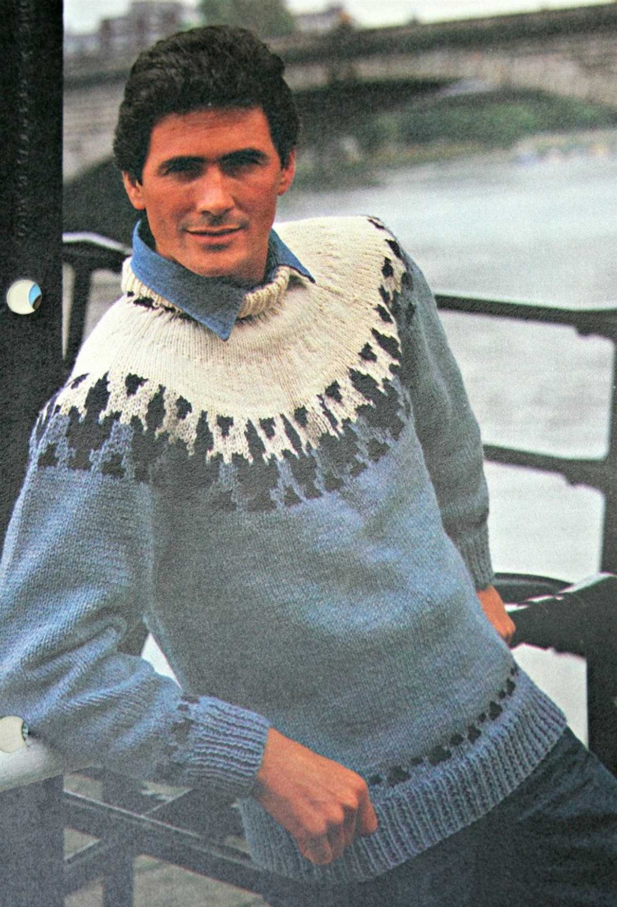 Mens nordic sweater knitting pattern
