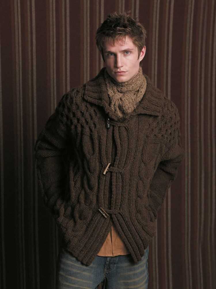 Mens chunky cardigan knitting pattern