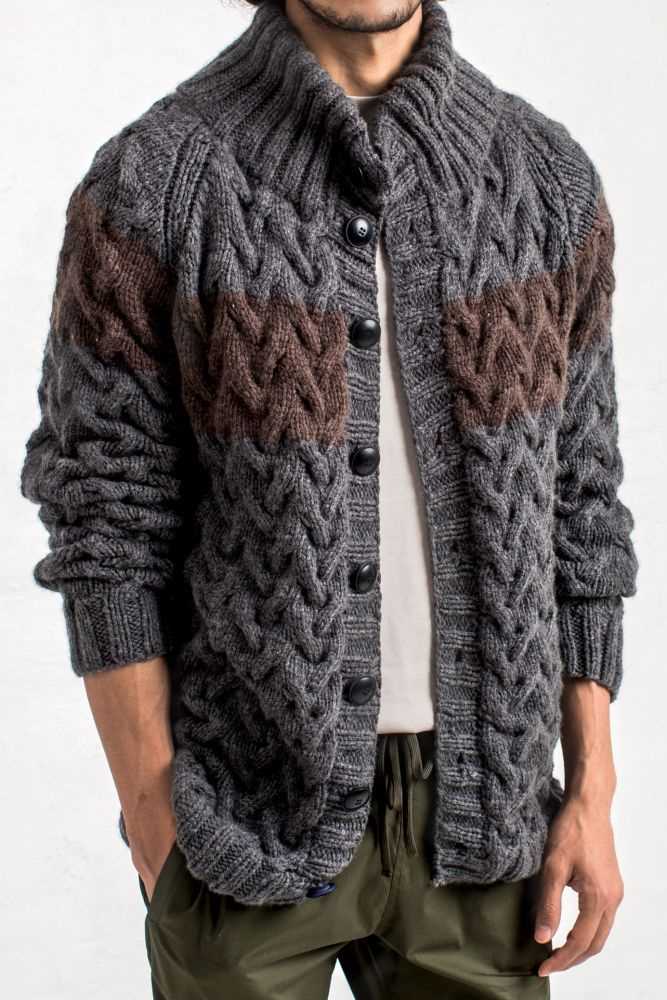 Mens knit cardigan pattern