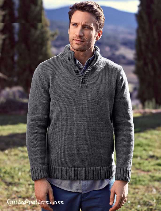 Mens knit sweater pattern