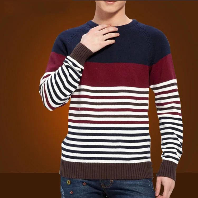 Mens pullover sweater knitting pattern