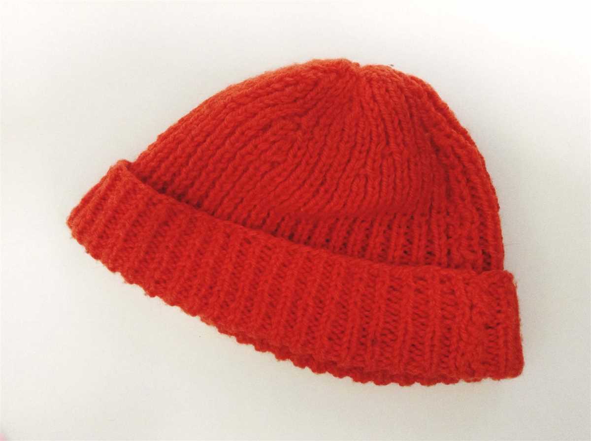 Mens ribbed knit hat pattern straight needles