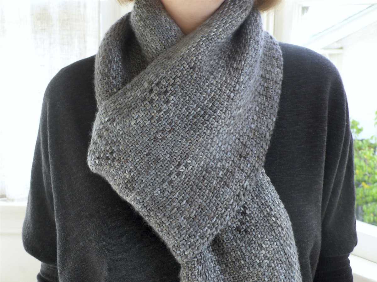 Mens scarf knitting pattern free