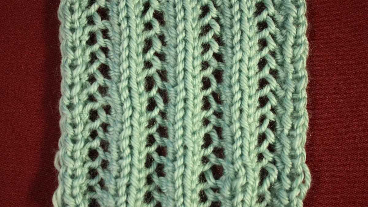Mesh knitting pattern