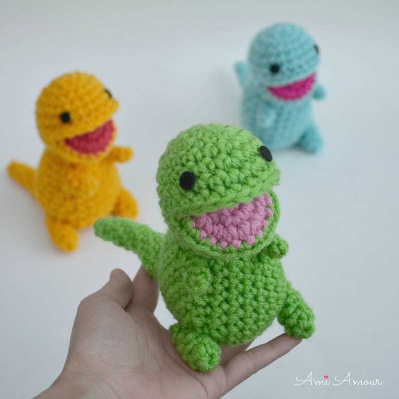 Mini dinosaur knitting pattern free