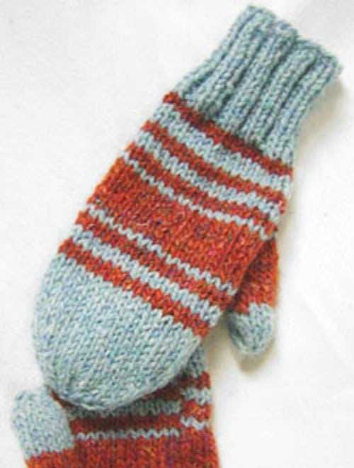 Mitten knitting pattern double pointed needles
