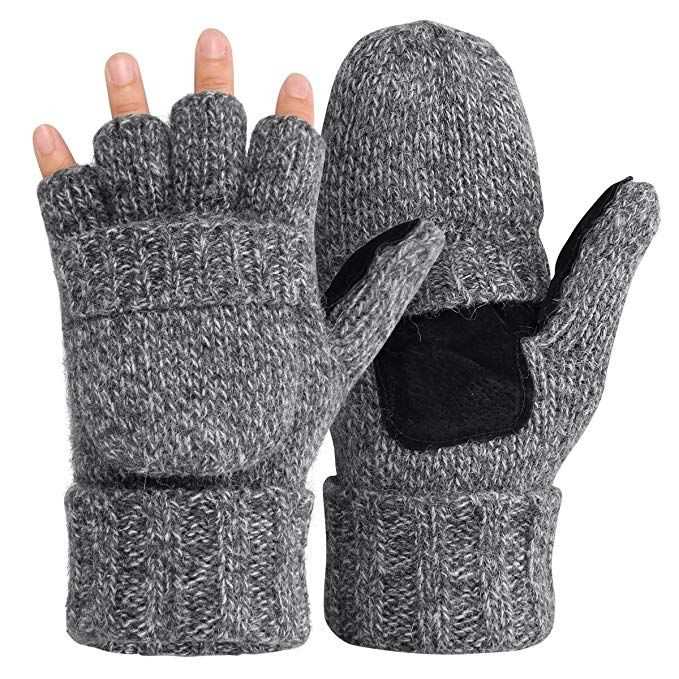 Mittens with flap knitting pattern