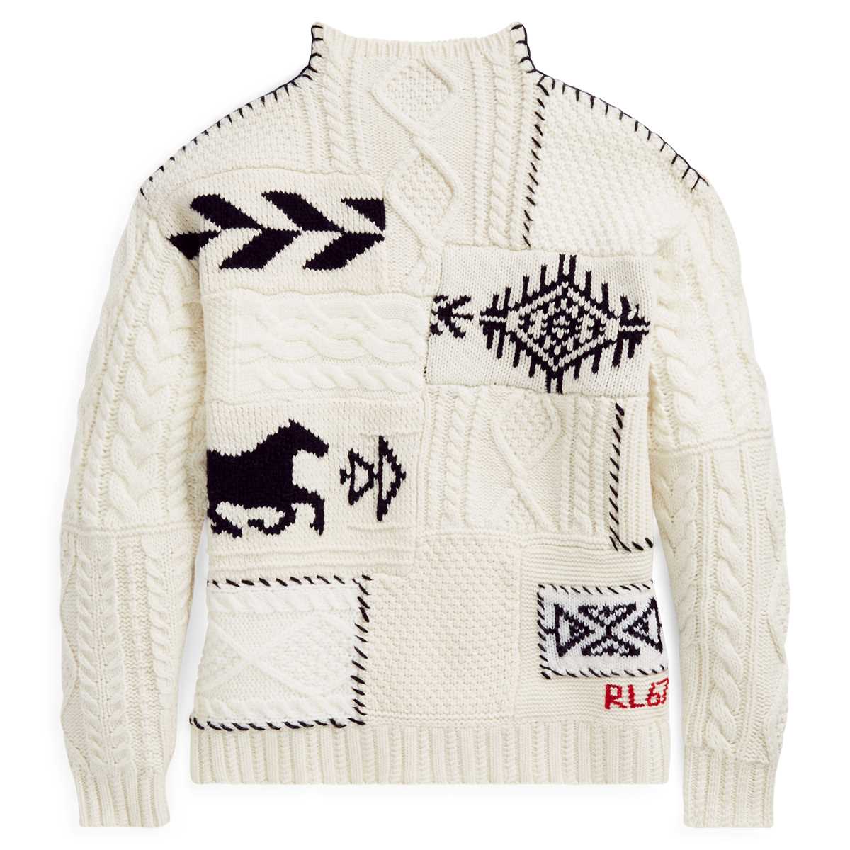 Mock neck sweater knitting pattern