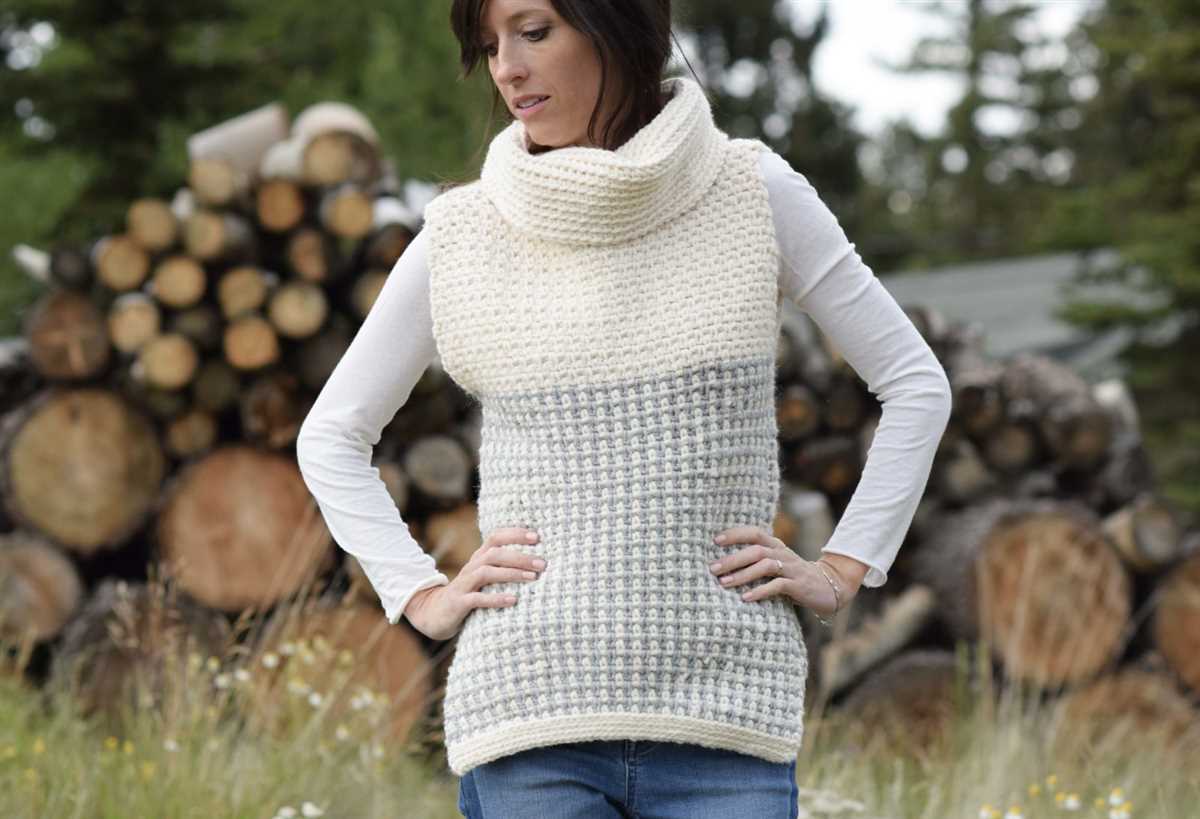 Mock neck sweater knitting pattern