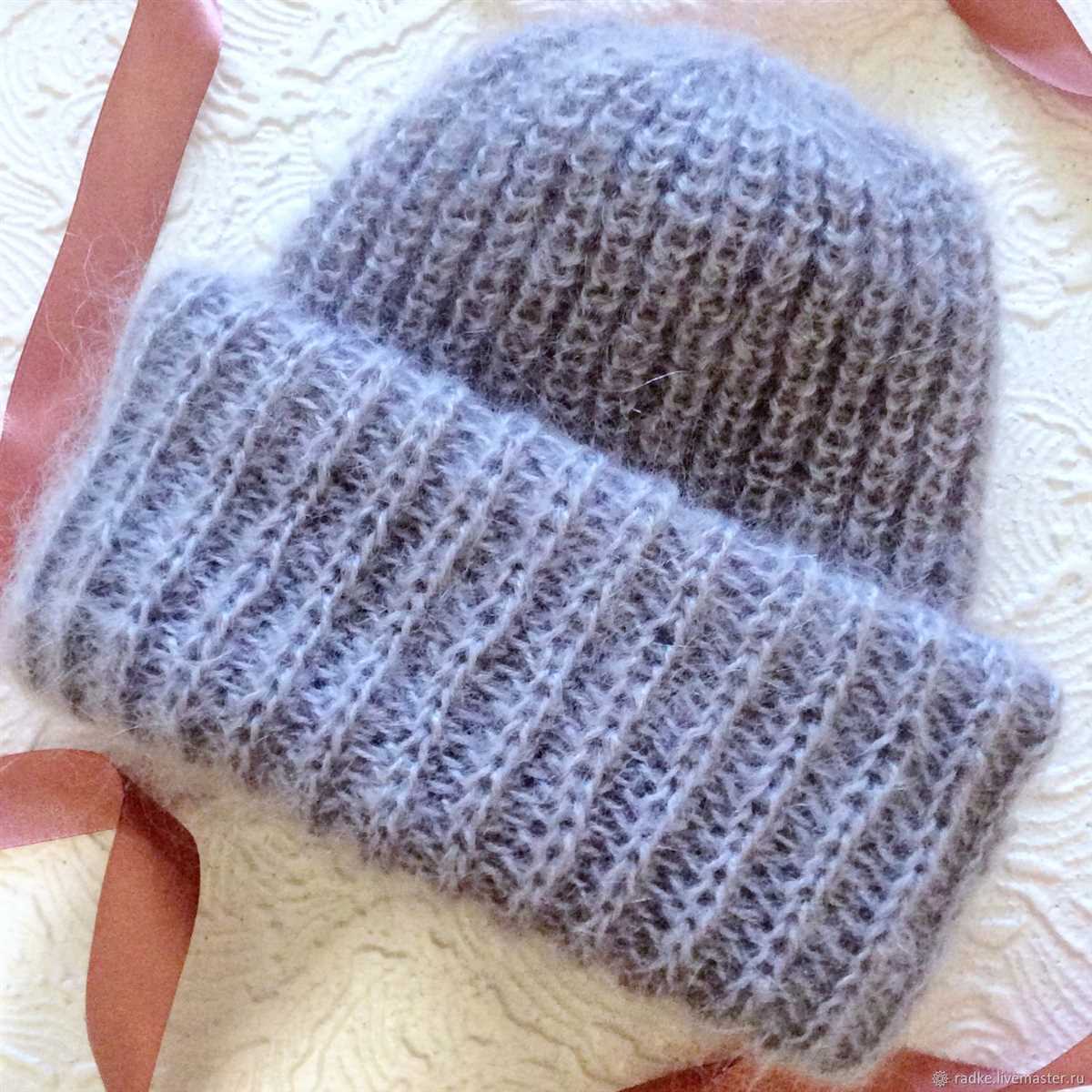 Mohair hat knitting pattern