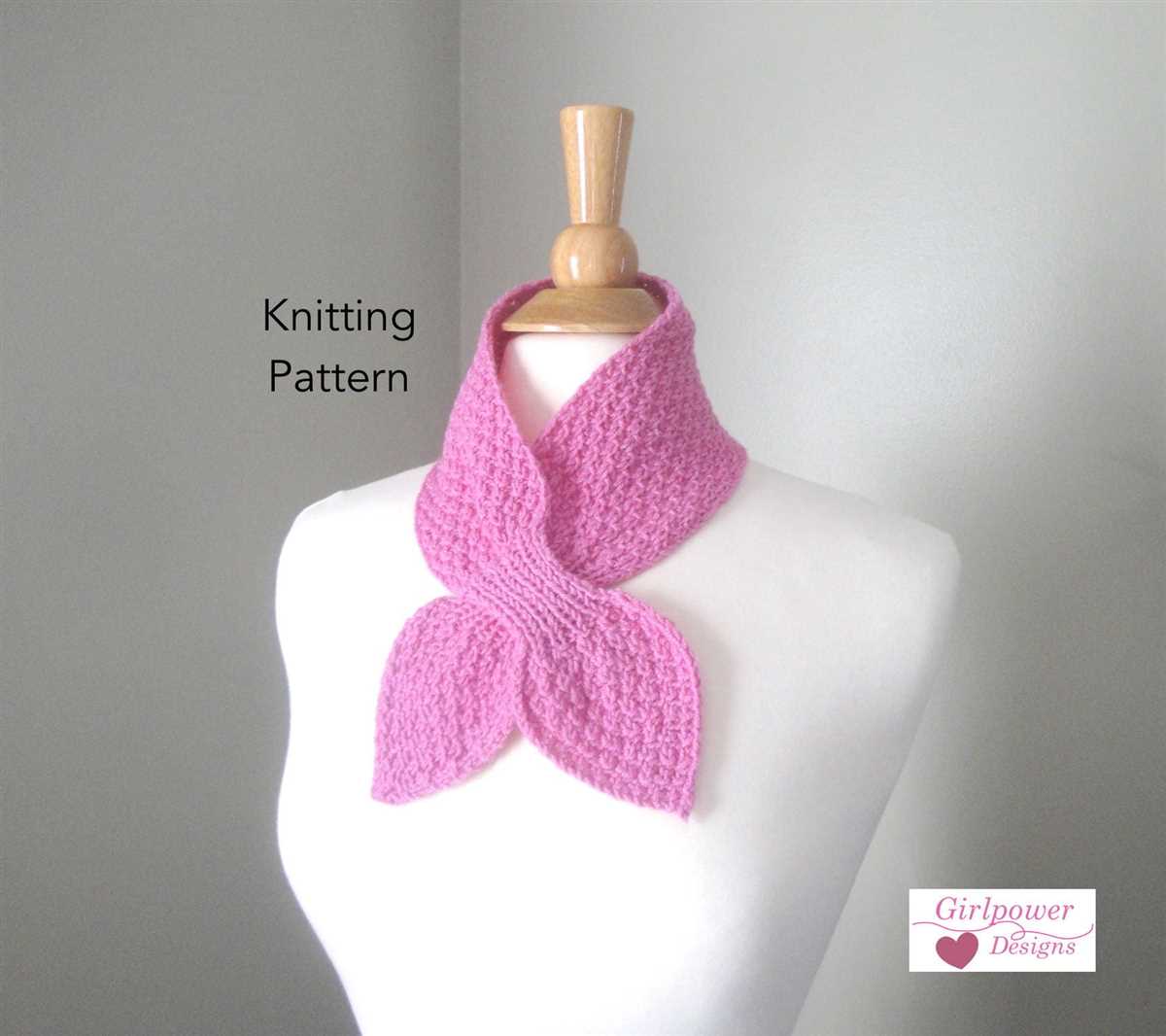 Moss stitch knit scarf pattern