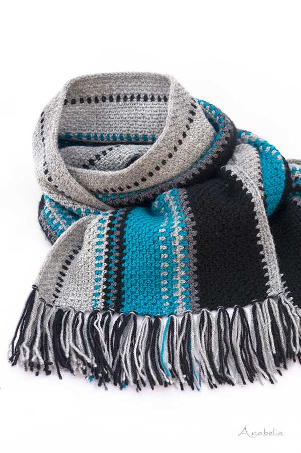 Moss stitch scarf knitting pattern free