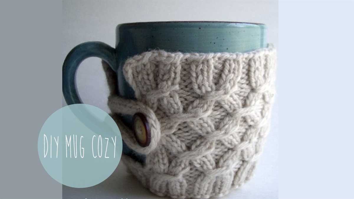Mug cosy knitting pattern