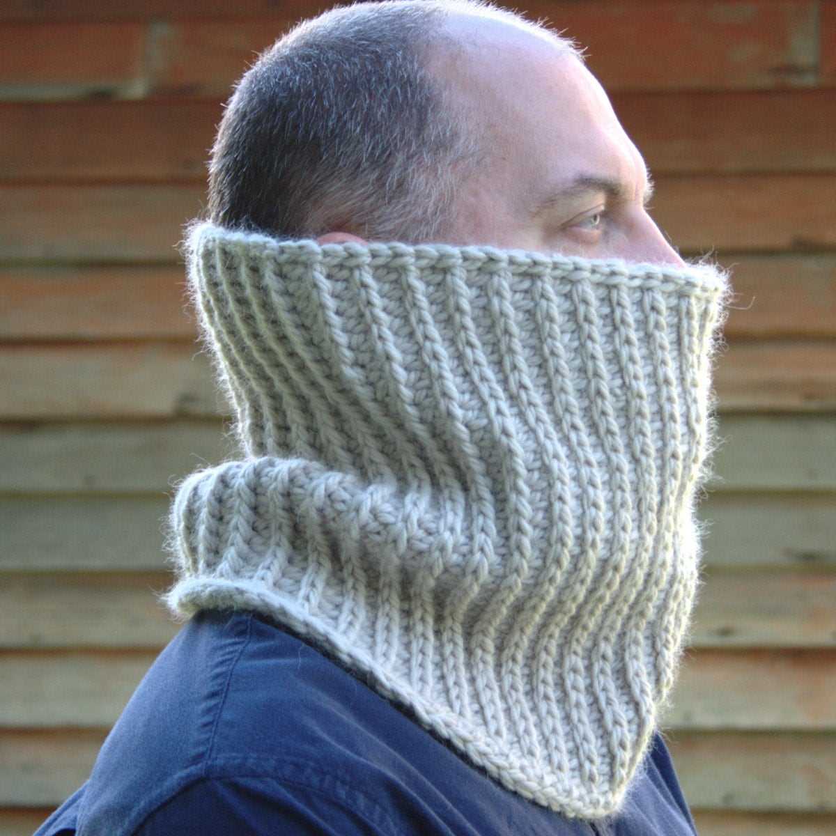 Neck warmer knitting pattern