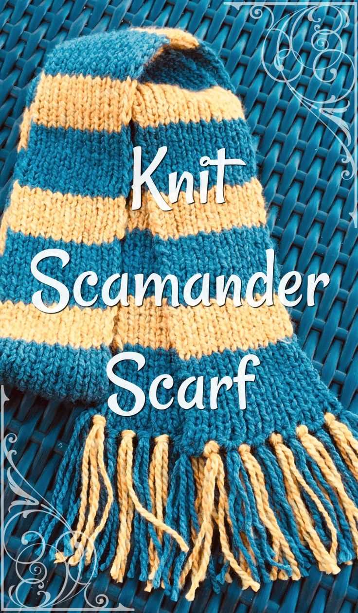 Newt scamander scarf knitting pattern