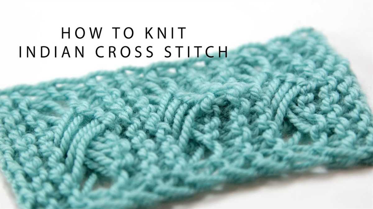 No stitch in knitting pattern