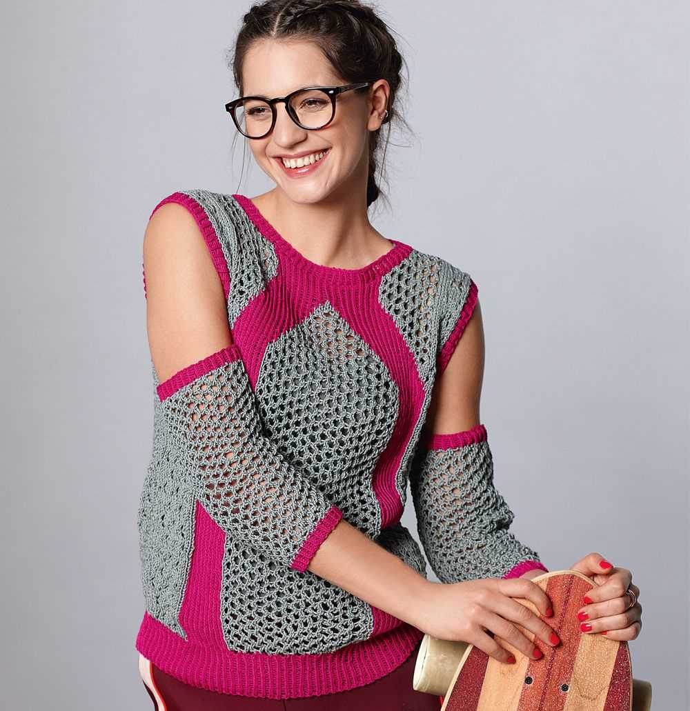 One shoulder top knitting pattern