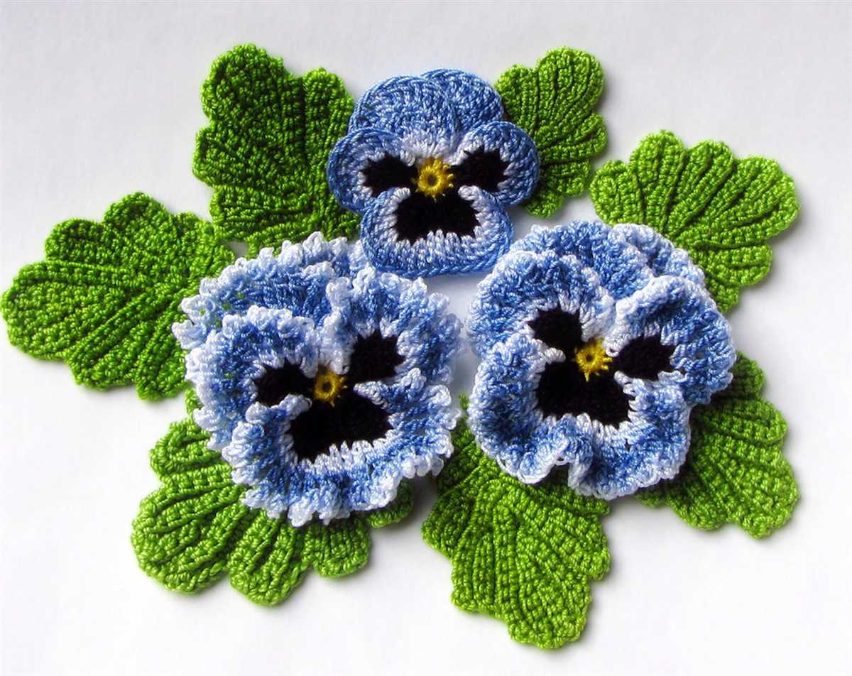 One piece knitted flower pattern free