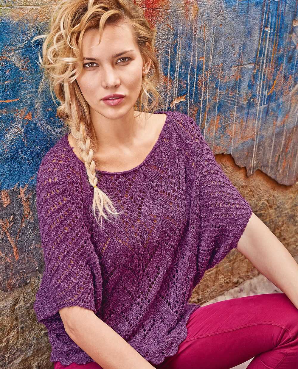 One shoulder top knitting pattern