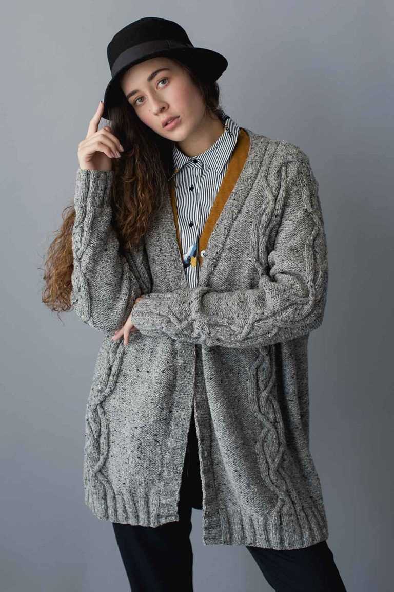 Oversize cardigan knitting pattern