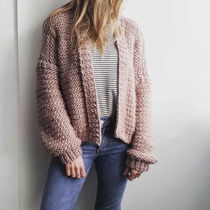 Oversized cardigan knitting pattern